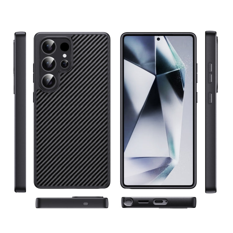 Premium Carbon Fiber & Metal Case | Kevlar Pita Series | Samsung S23/S24 Ultra