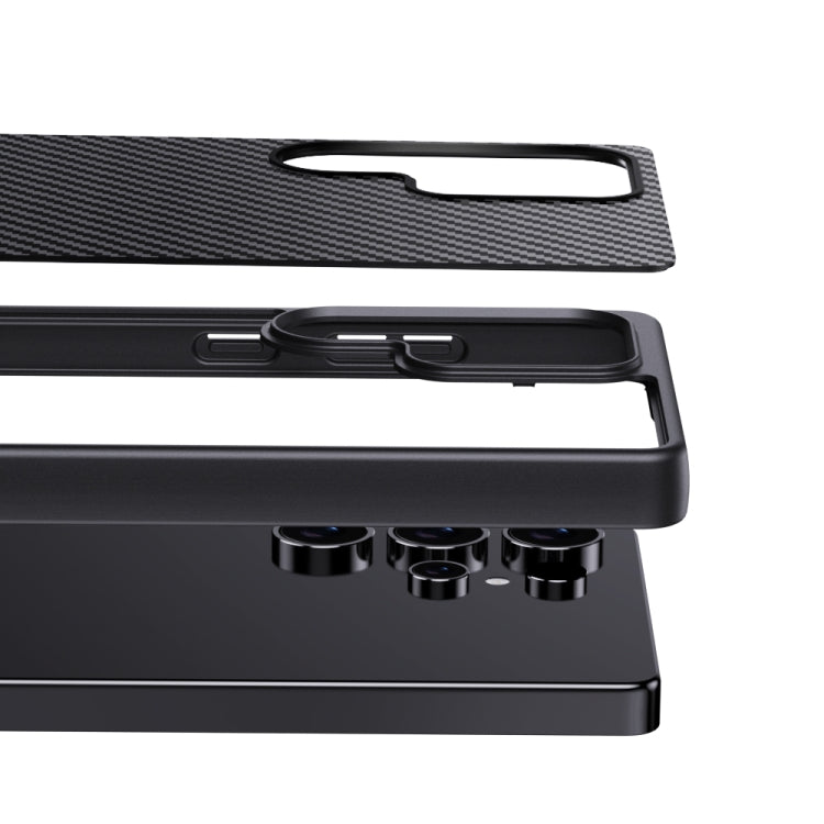 Premium Carbon Fiber & Metal Case | Kevlar Pita Series | Samsung S23/S24 Ultra