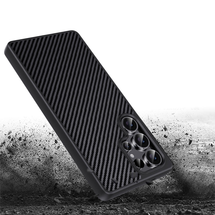 Premium Carbon Fiber & Metal Case | Kevlar Pita Series | Samsung S23/S24 Ultra