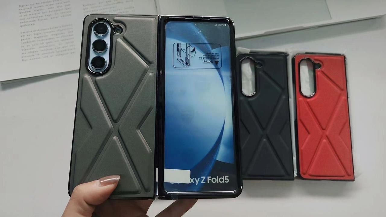 AgentX Cross Leather Case for Samsung Fold and Flip Series