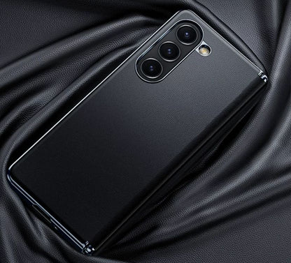 Slim Leather for Samsung Fold with Hinge Protection