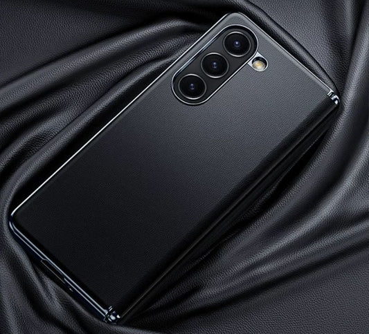 Slim Leather for Samsung Fold with Hinge Protection
