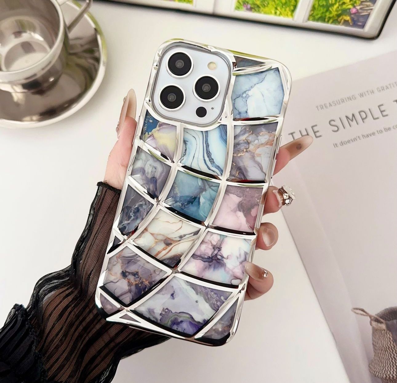 Luxury Puffed Dual Chrome Case for iPhone