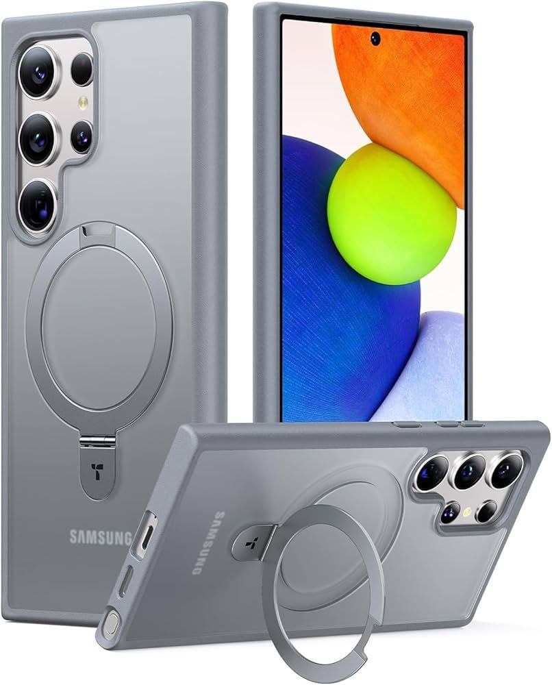 Metal Ring Case for Samsung with Wireless Charging