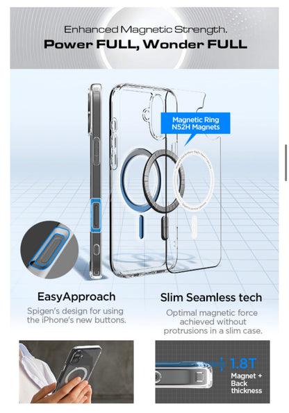 Spigen Clear Case with Magfit for iPhone