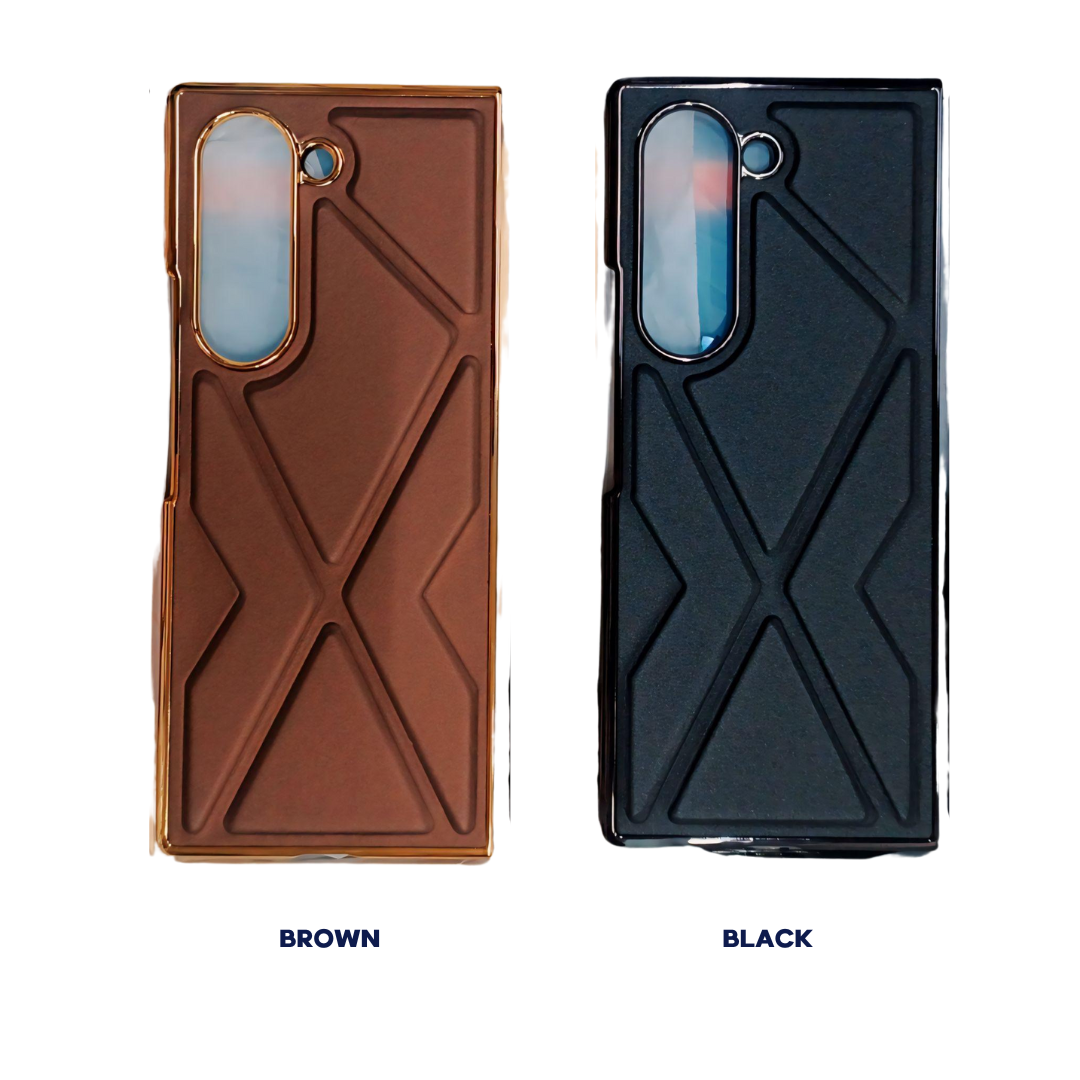 AgentX Cross Leather Case for Samsung Fold and Flip Series