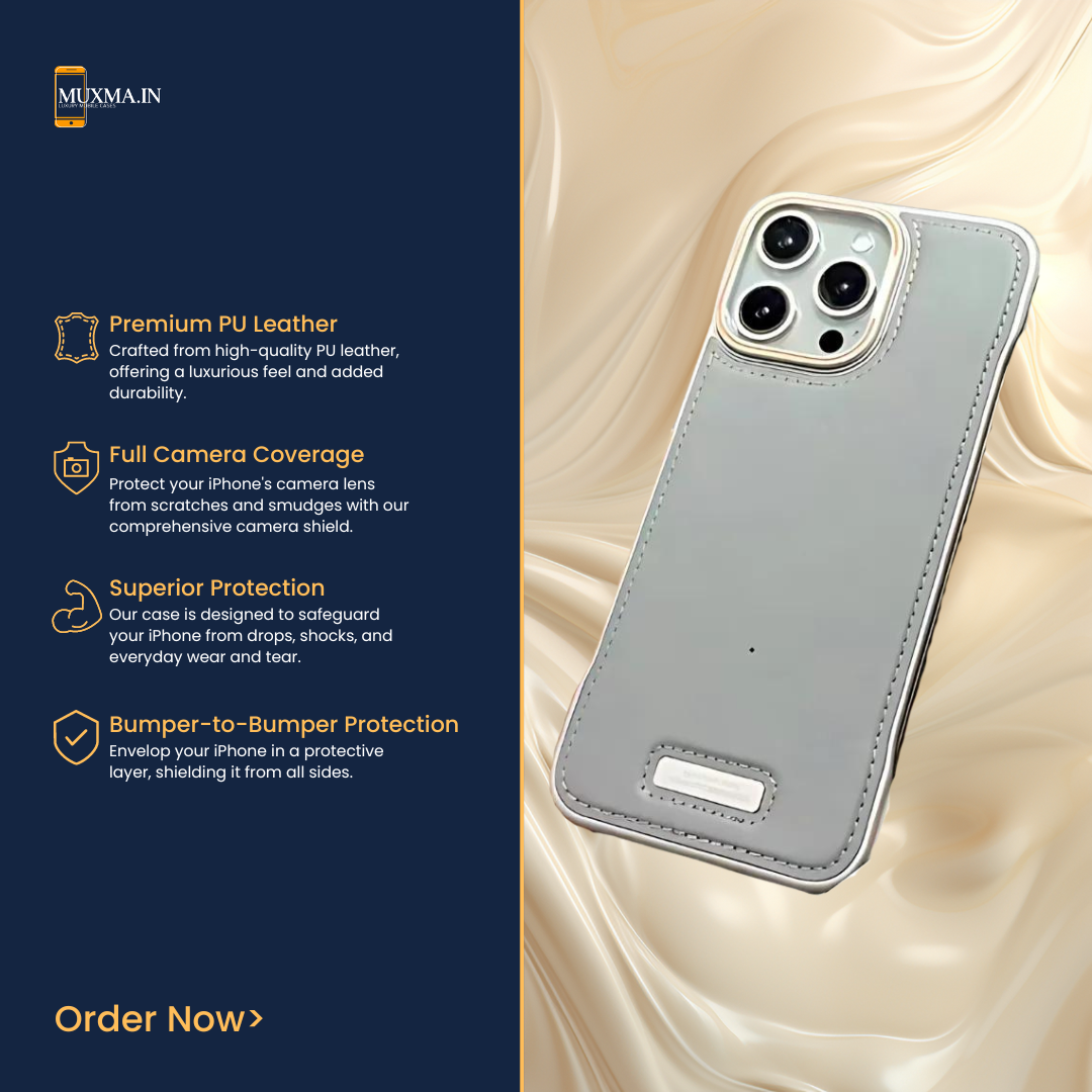 Frame Less Leather Case for iPhone