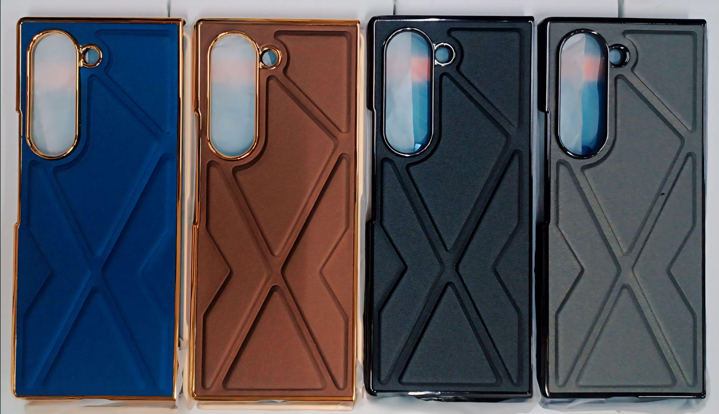 AgentX Cross Leather Case for Samsung Fold and Flip Series